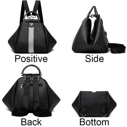 Luxury Designer Brand Women's Backpacks Multi Functional And High Quality PU Backpack Girl's Travel SchoolBag Sac A Dos Knapsack