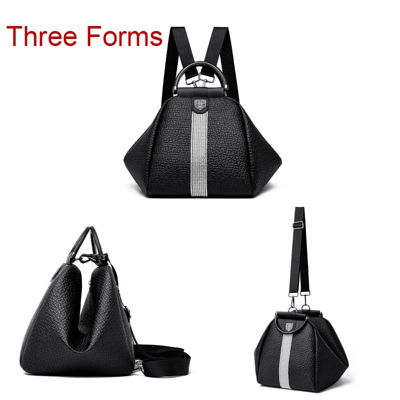 Luxury Designer Brand Women's Backpacks Multi Functional And High Quality PU Backpack Girl's Travel SchoolBag Sac A Dos Knapsack