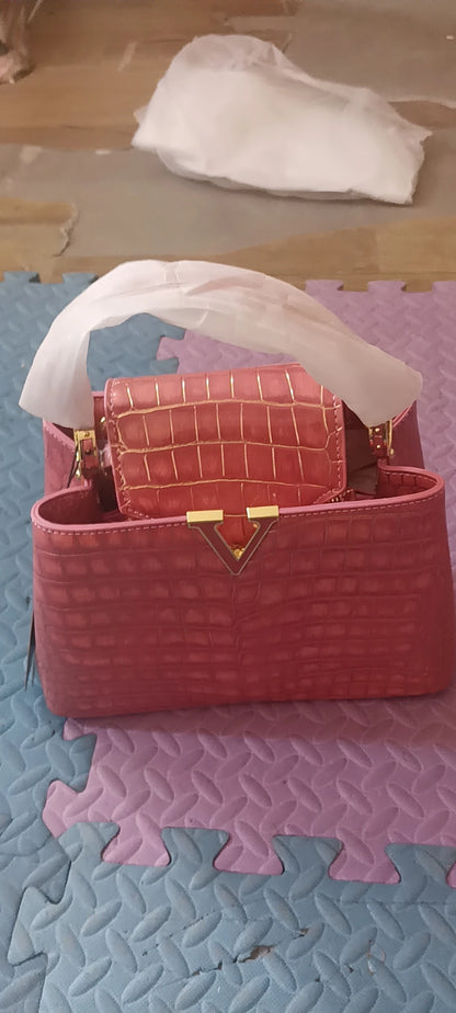 Luxury Designer Brand bolsa feminina 2024 New High-quality сумка Leather Crocodile Print Shoulder Handbags for Women 가방 Hot Sell