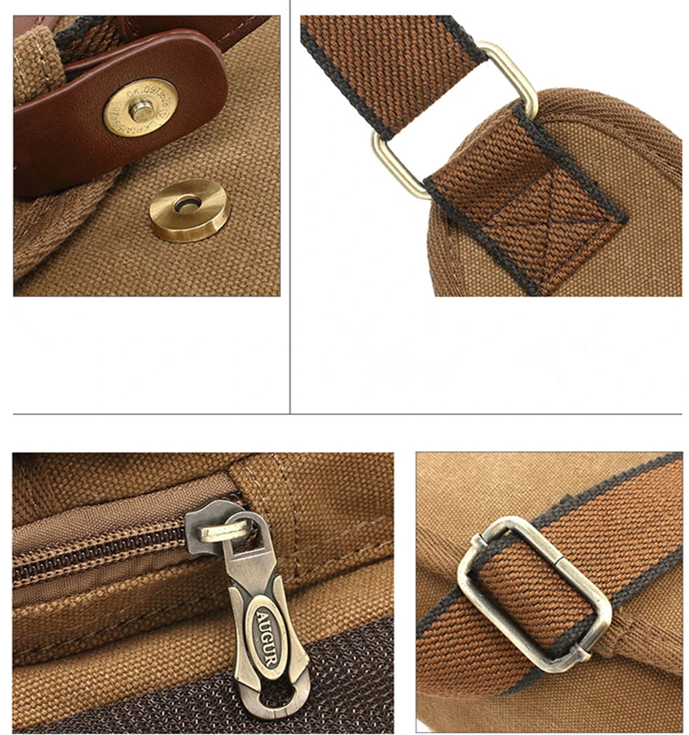 Luxury Designer Canvas Sling Bag For Men Military Messenger Chest Backpack Women Cross-Body Tactic Shoulder Waist Pack