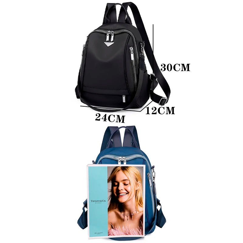 Luxury Designer Fashion School Backpacks High Quality Canvas Female Backpack for Girls Casual School Bags Simple Travel Bagpack