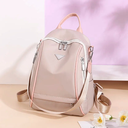 Luxury Designer Fashion School Backpacks High Quality Canvas Female Backpack for Girls Casual School Bags Simple Travel Bagpack