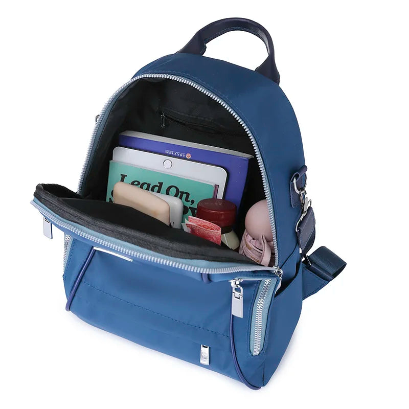 Luxury Designer Fashion School Backpacks High Quality Canvas Female Backpack for Girls Casual School Bags Simple Travel Bagpack