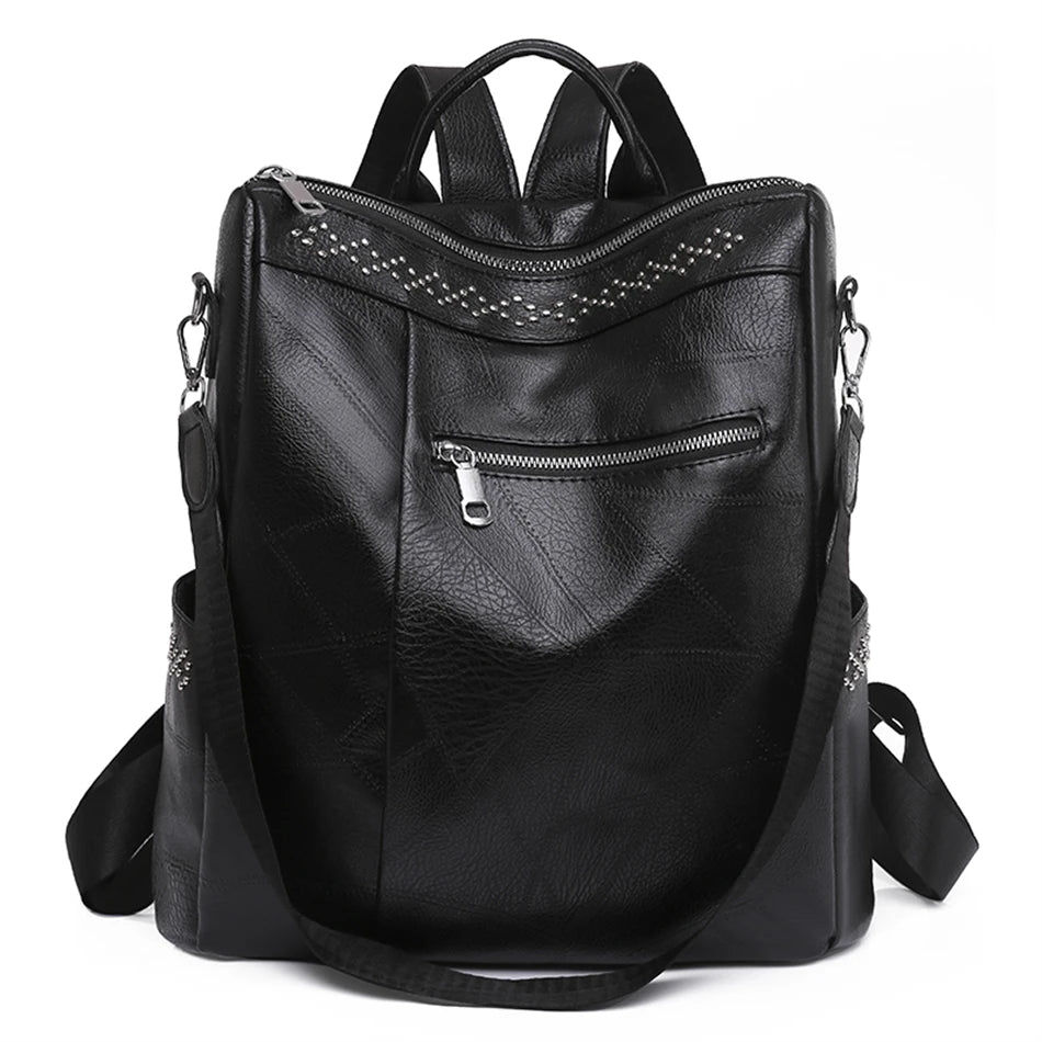 Luxury Designer Female Backpack Pu Leather Leisure Shoulder Bags for Teenage Girls Ladies Travel Bagpack High Quality BackPack