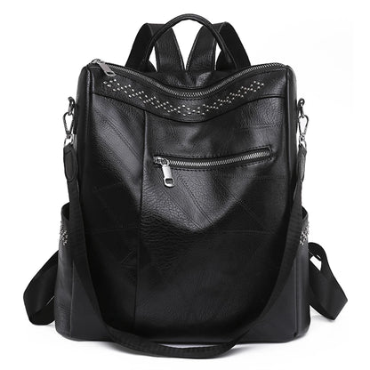 Luxury Designer Female Backpack Pu Leather Leisure Shoulder Bags for Teenage Girls Ladies Travel Bagpack High Quality BackPack