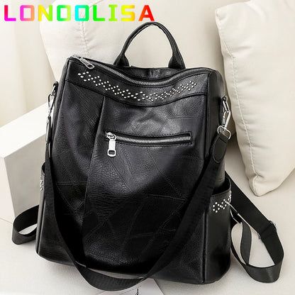 Luxury Designer Female Backpack Pu Leather Leisure Shoulder Bags for Teenage Girls Ladies Travel Bagpack High Quality BackPack