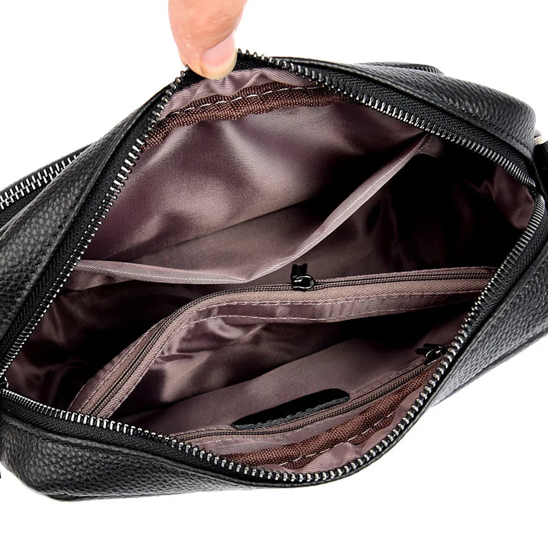 Luxury Designer Genuine Leather Handbags Purses Fashion Ladies Shoulder Crossbody Bags Casual Tote Bag Women 2023 Messenger Sac