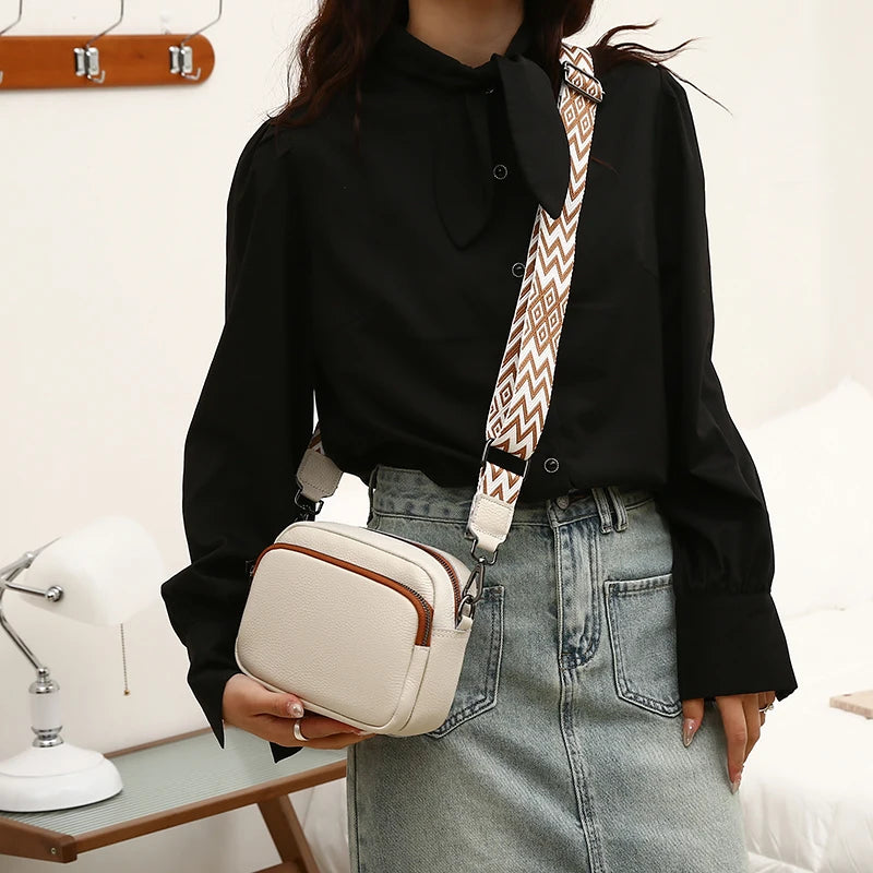 Luxury Designer Genuine Leather Handbags Purses Women Shoulder Bags High Quality Leather Crossbody Messenger Bags for Female Sac