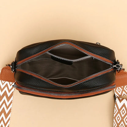 Luxury Designer Genuine Leather Handbags Purses Women Shoulder Bags High Quality Leather Crossbody Messenger Bags for Female Sac
