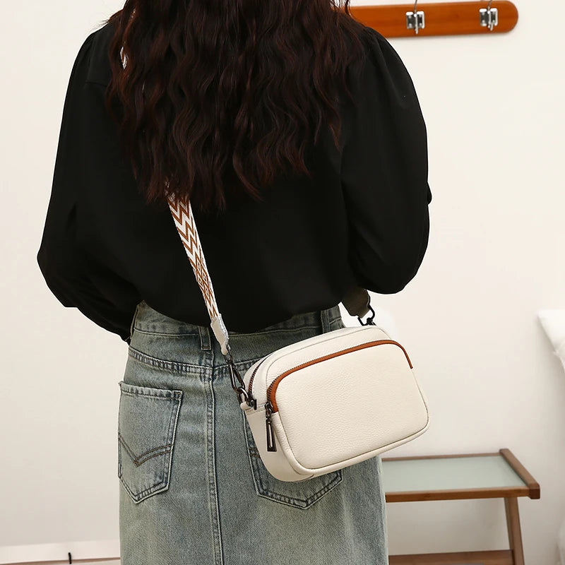 Luxury Designer Genuine Leather Handbags Purses Women Shoulder Bags High Quality Leather Crossbody Messenger Bags for Female Sac