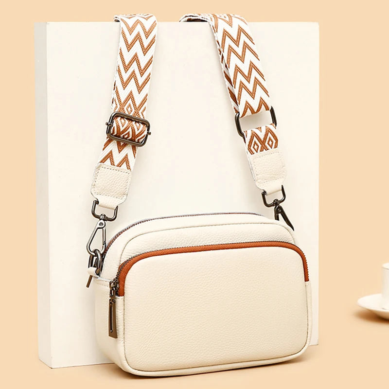 Luxury Designer Genuine Leather Handbags Purses Women Shoulder Bags High Quality Leather Crossbody Messenger Bags for Female Sac