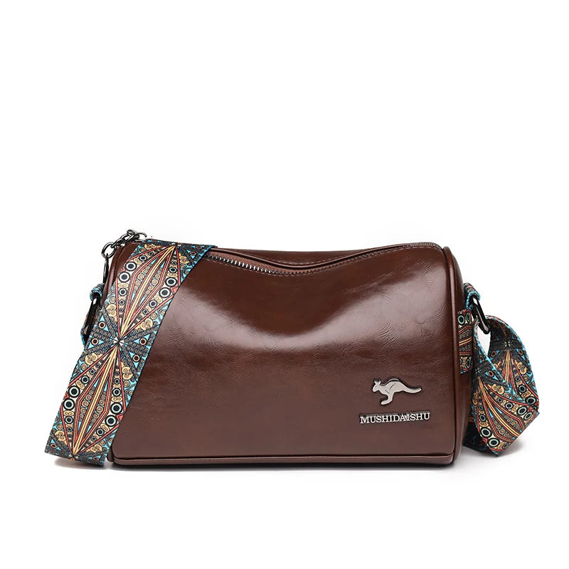 Luxury Designer Handbags High Quality 2023 Leather Shoulder Bags For Women Solid Color Wide Strap Crossbody Bags bolsa feminina