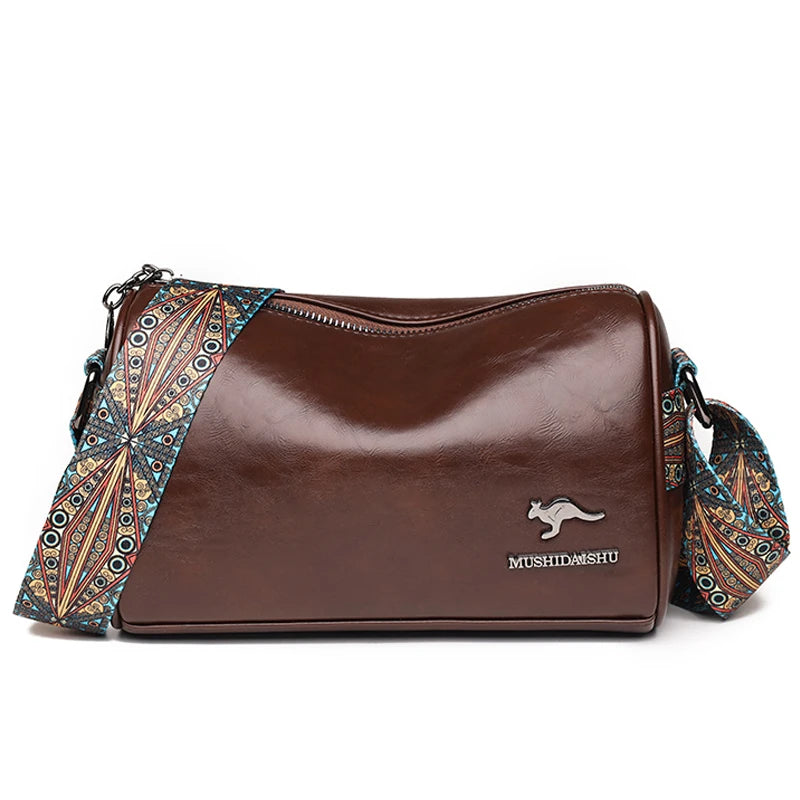 Luxury Designer Handbags High Quality 2023 Leather Shoulder Bags For Women Solid Color Wide Strap Crossbody Bags bolsa feminina