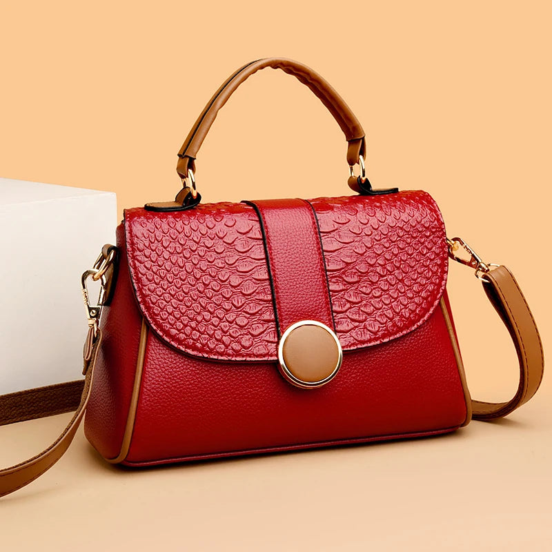 Luxury Designer Handbags Purses New High Quality Solid Color Leisure Shoulder Bags Pu Leather Crossbody Messenger Bags for Women