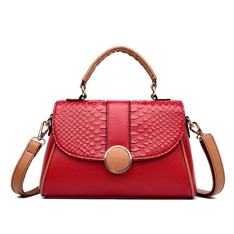 Luxury Designer Handbags Purses New High Quality Solid Color Leisure Shoulder Bags Pu Leather Crossbody Messenger Bags for Women