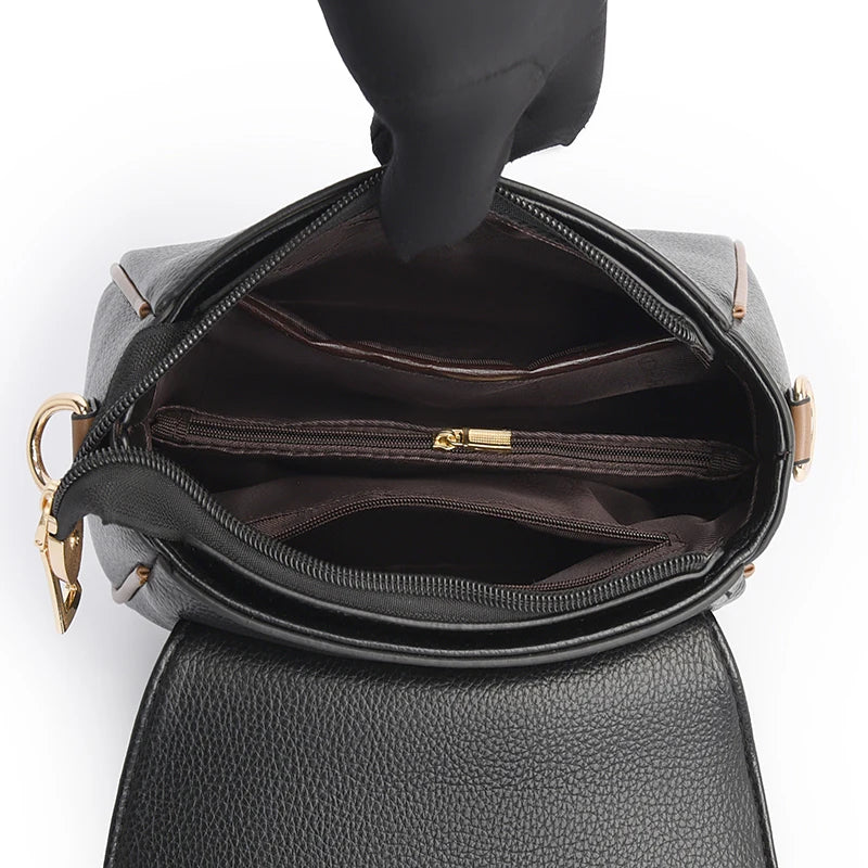 Luxury Designer Handbags Purses New High Quality Solid Color Leisure Shoulder Bags Pu Leather Crossbody Messenger Bags for Women