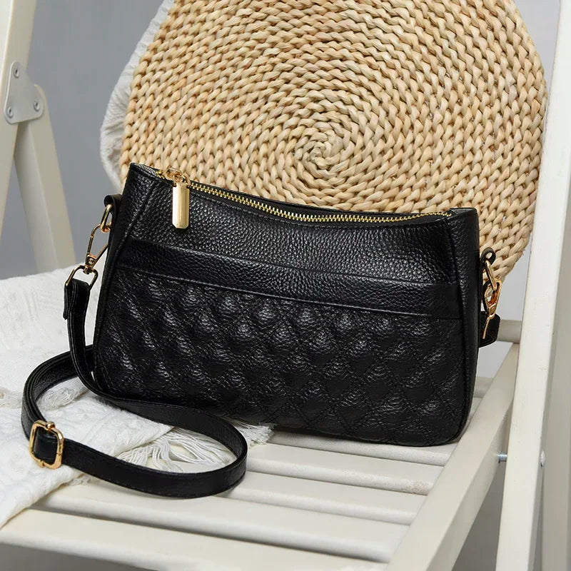 Luxury Designer Ladies Handbag High Quality Genuine Leather Shoulder Bag for Women 2023 Female Crossbody Bag Purses and Tote Sac