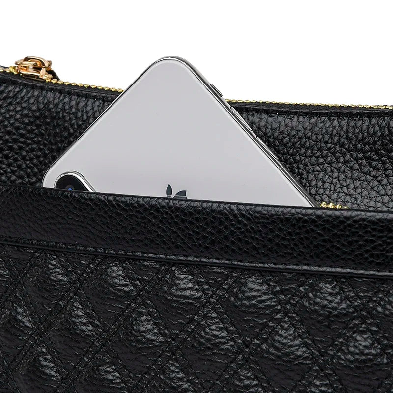 Luxury Designer Ladies Handbag High Quality Genuine Leather Shoulder Bag for Women 2023 Female Crossbody Bag Purses and Tote Sac