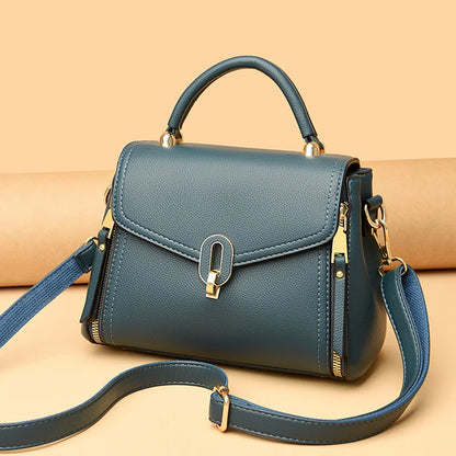 Luxury Designer Multi Layered Women's Handbag 2024 Trendy High Quality Soft Leather Messenger Bag Women's Shoulder Crossbody Bag