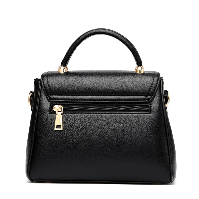 Luxury Designer Multi Layered Women's Handbag 2024 Trendy High Quality Soft Leather Messenger Bag Women's Shoulder Crossbody Bag