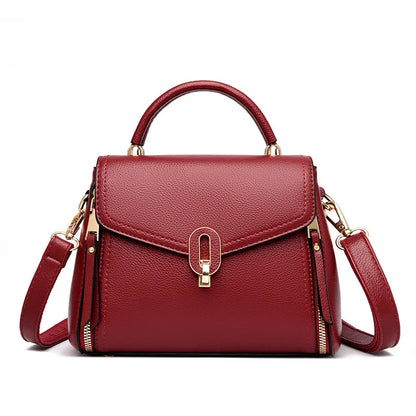 Luxury Designer Multi Layered Women's Handbag 2024 Trendy High Quality Soft Leather Messenger Bag Women's Shoulder Crossbody Bag