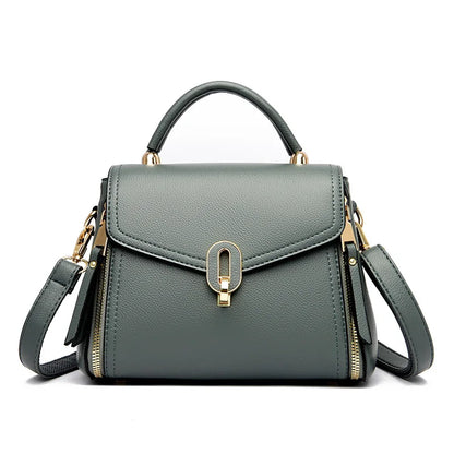 Luxury Designer Multi Layered Women's Handbag 2024 Trendy High Quality Soft Leather Messenger Bag Women's Shoulder Crossbody Bag