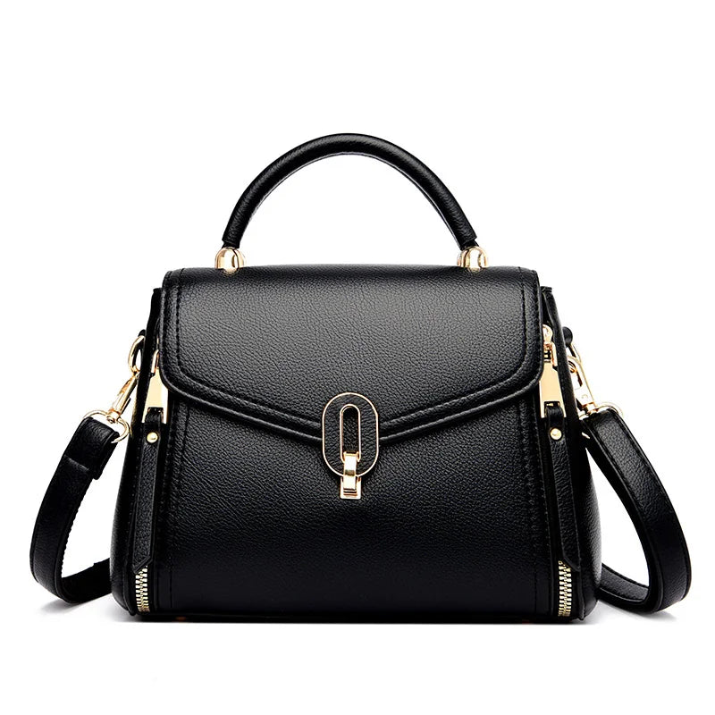 Luxury Designer Multi Layered Women's Handbag 2024 Trendy High Quality Soft Leather Messenger Bag Women's Shoulder Crossbody Bag