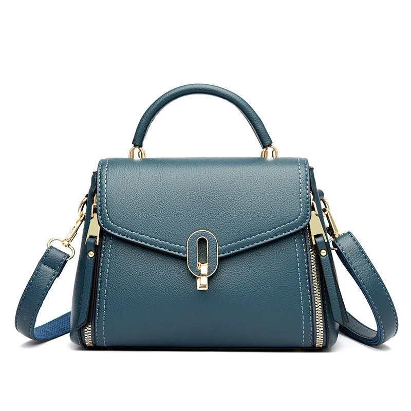 Luxury Designer Multi Layered Women's Handbag 2024 Trendy High Quality Soft Leather Messenger Bag Women's Shoulder Crossbody Bag