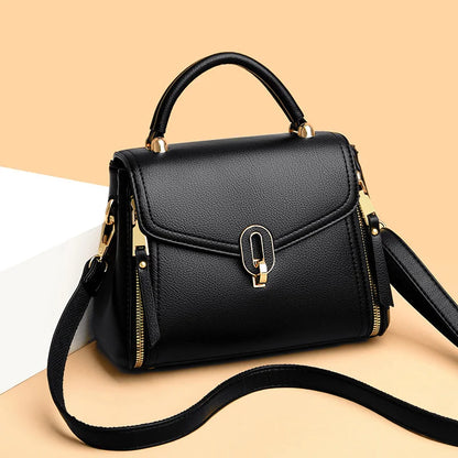 Luxury Designer Multi Layered Women's Handbag 2024 Trendy High Quality Soft Leather Messenger Bag Women's Shoulder Crossbody Bag