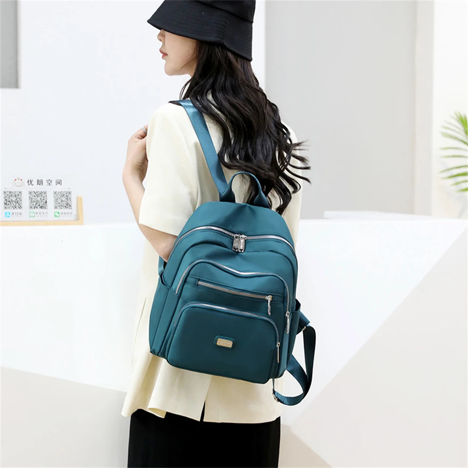 Luxury Designer Nylon Women Backpacks 2023 Fashion Classic Style School Bags for Girls New Travel High Capacity Bookbags Sac