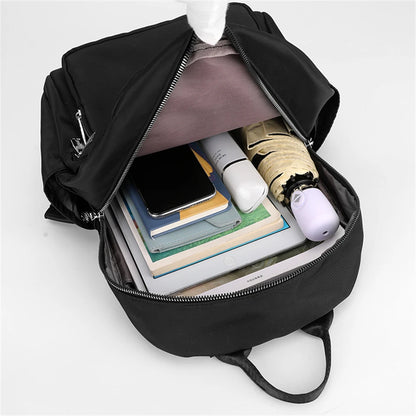 Luxury Designer Nylon Women Backpacks 2023 Fashion Classic Style School Bags for Girls New Travel High Capacity Bookbags Sac
