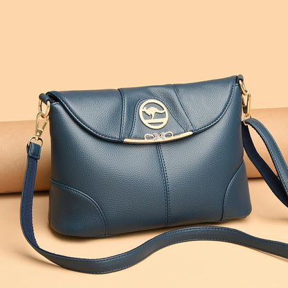 Luxury Designer PU Leather Handbags Purses Fashion Ladies Shoulder Messenger Crossbody Bag Casual Tote Bag Women 2024 Simple Sac