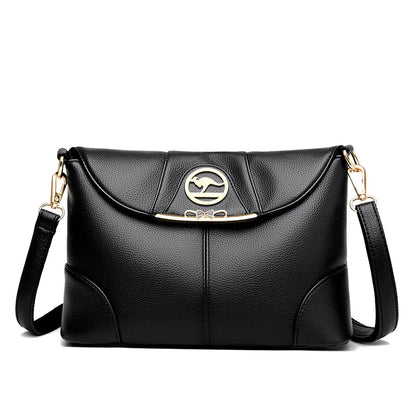 Luxury Designer PU Leather Handbags Purses Fashion Ladies Shoulder Messenger Crossbody Bag Casual Tote Bag Women 2024 Simple Sac