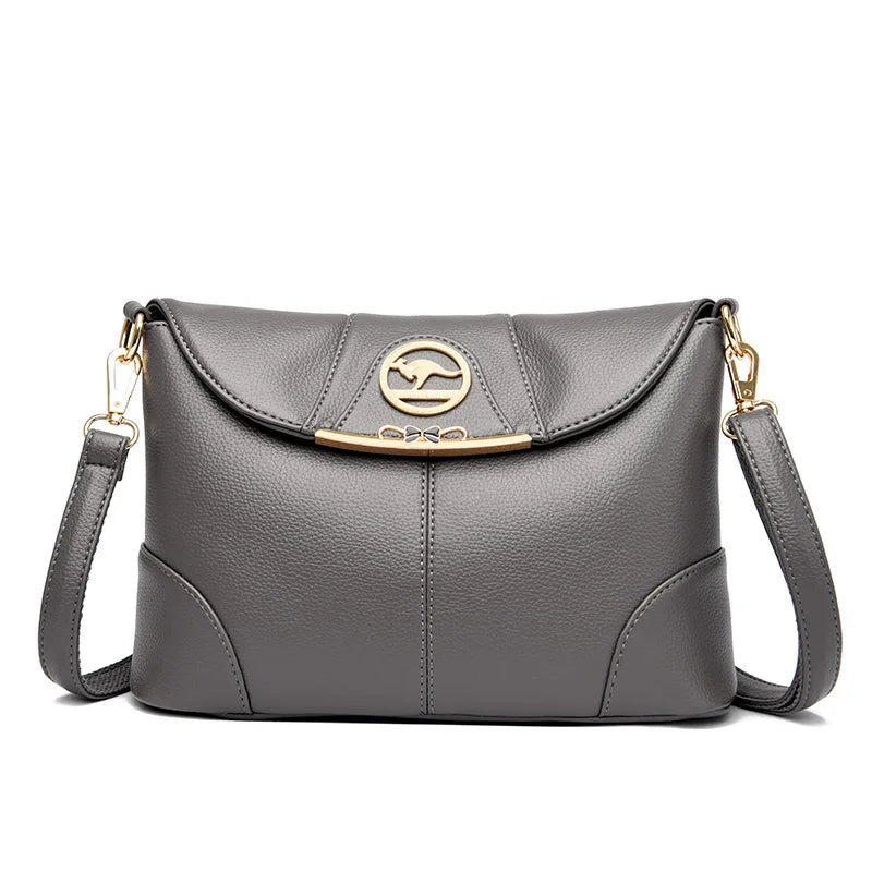 Luxury Designer PU Leather Handbags Purses Fashion Ladies Shoulder Messenger Crossbody Bag Casual Tote Bag Women 2024 Simple Sac