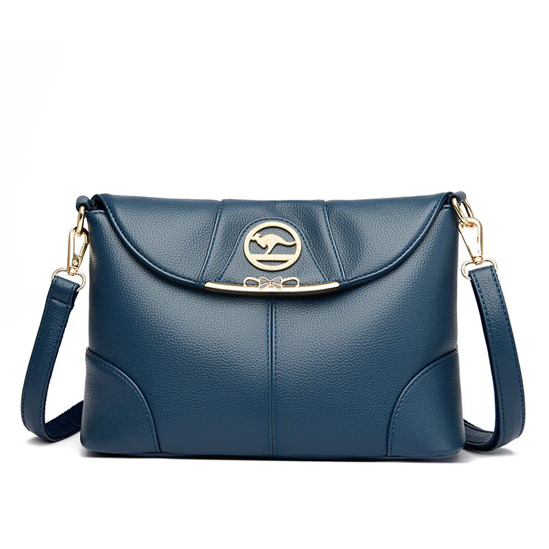 Luxury Designer PU Leather Handbags Purses Fashion Ladies Shoulder Messenger Crossbody Bag Casual Tote Bag Women 2024 Simple Sac