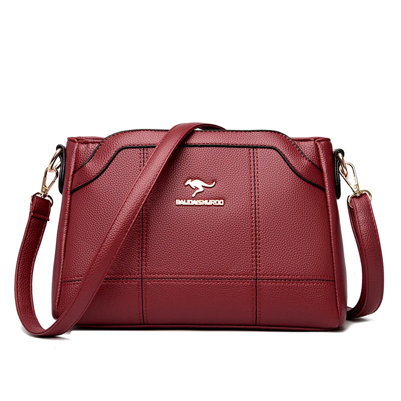 Luxury Designer Shoulder Crossbody Bags Women Purses and Hangbags Female Genuine Soft Leather Casual Messenger Bag Sac A Main