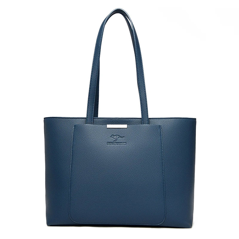 Luxury Designer Solid Color Handbags Soft Leather Shoulder Bag Large Capacity Shopping HandBag Sac High Quality Women Tote Bags