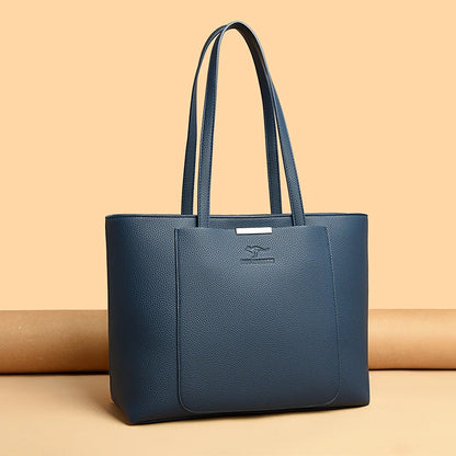 Luxury Designer Solid Color Handbags Soft Leather Shoulder Bag Large Capacity Shopping HandBag Sac High Quality Women Tote Bags