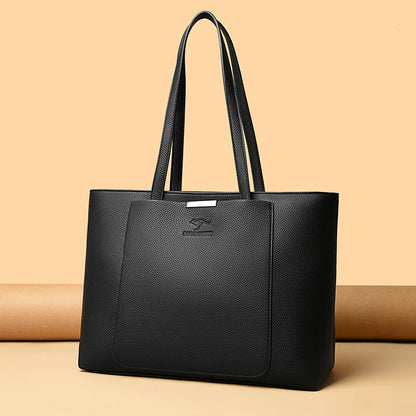 Luxury Designer Solid Color Handbags Soft Leather Shoulder Bag Large Capacity Shopping HandBag Sac High Quality Women Tote Bags