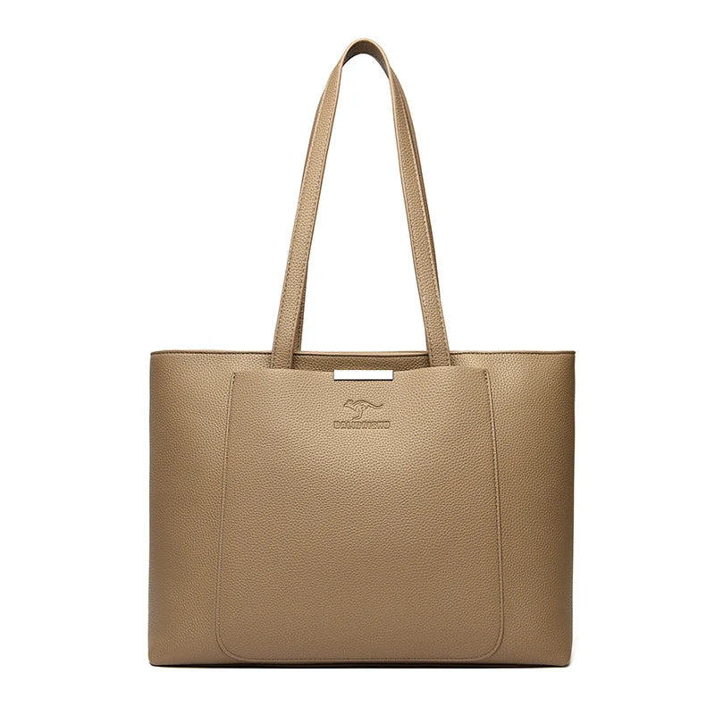 Luxury Designer Solid Color Handbags Soft Leather Shoulder Bag Large Capacity Shopping HandBag Sac High Quality Women Tote Bags