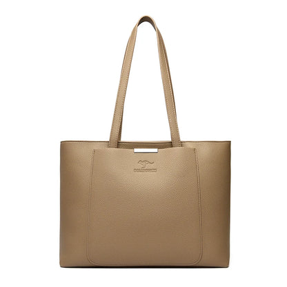 Luxury Designer Solid Color Handbags Soft Leather Shoulder Bag Large Capacity Shopping HandBag Sac High Quality Women Tote Bags