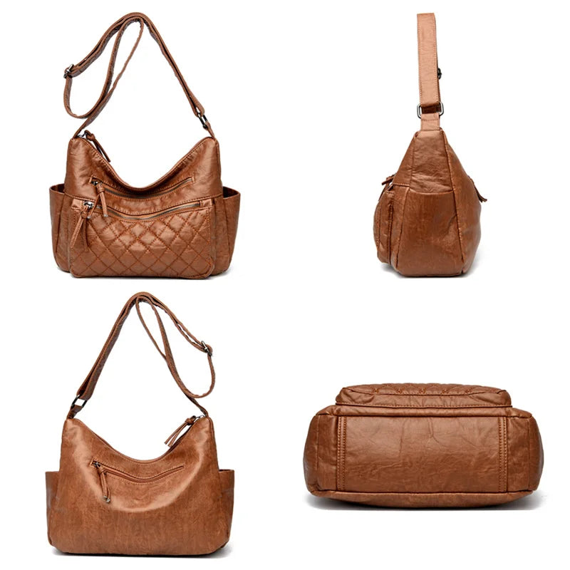 Luxury Designer Women Handbag Purses New Female Large Shoulder Crossbody Bag High Quality Soft Leather Ladies Messenger Tote Sac