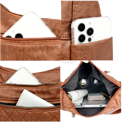 Luxury Designer Women Handbag Purses New Female Large Shoulder Crossbody Bag High Quality Soft Leather Ladies Messenger Tote Sac
