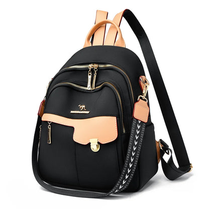 Luxury Designer Women's Backpack with High Aesthetic Value Trendy School Student Bag Large Capacity Waterproof Nylon Travel Bags