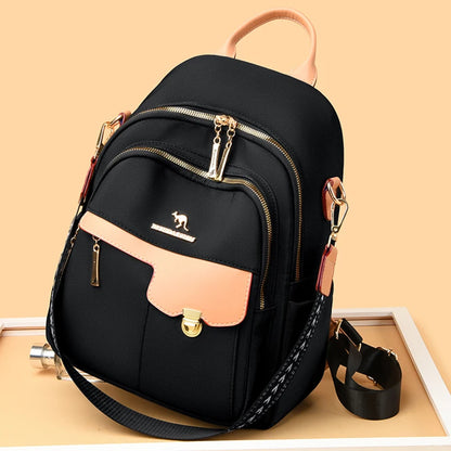 Luxury Designer Women's Backpack with High Aesthetic Value Trendy School Student Bag Large Capacity Waterproof Nylon Travel Bags