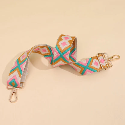 Luxury Embroider Wide Bag Strap Women Bag Accessories Bag Strap Shoulder Strap Replacement Adjustable Removable 2023 Bag Straps