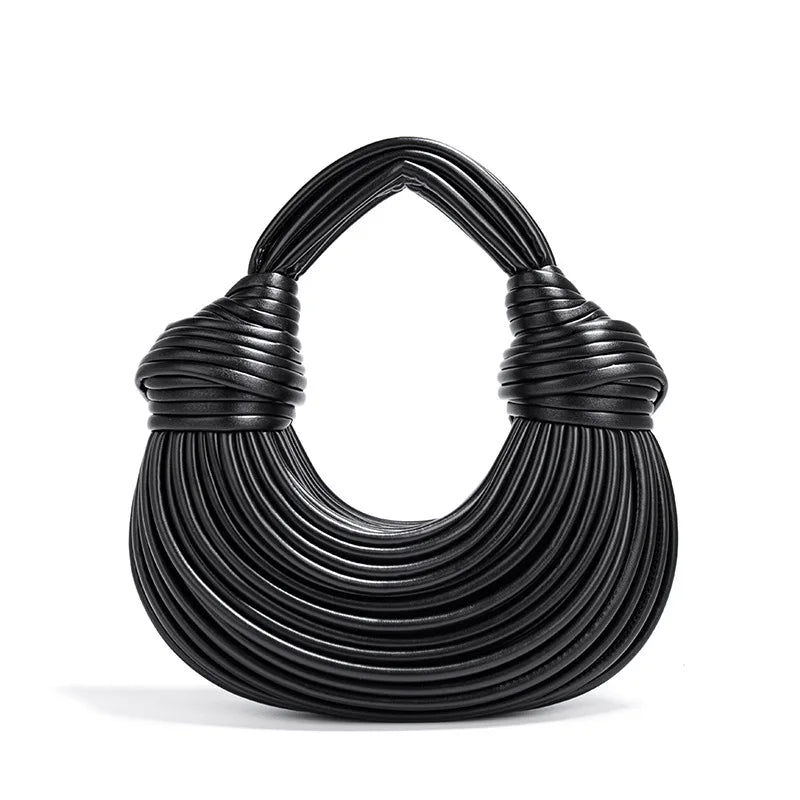 Luxury Evening Bags Purses for Women Golden Noodle Knot Design Dinner Wedding Party Clutch Bag 2024 High Quality Handbags Trendy