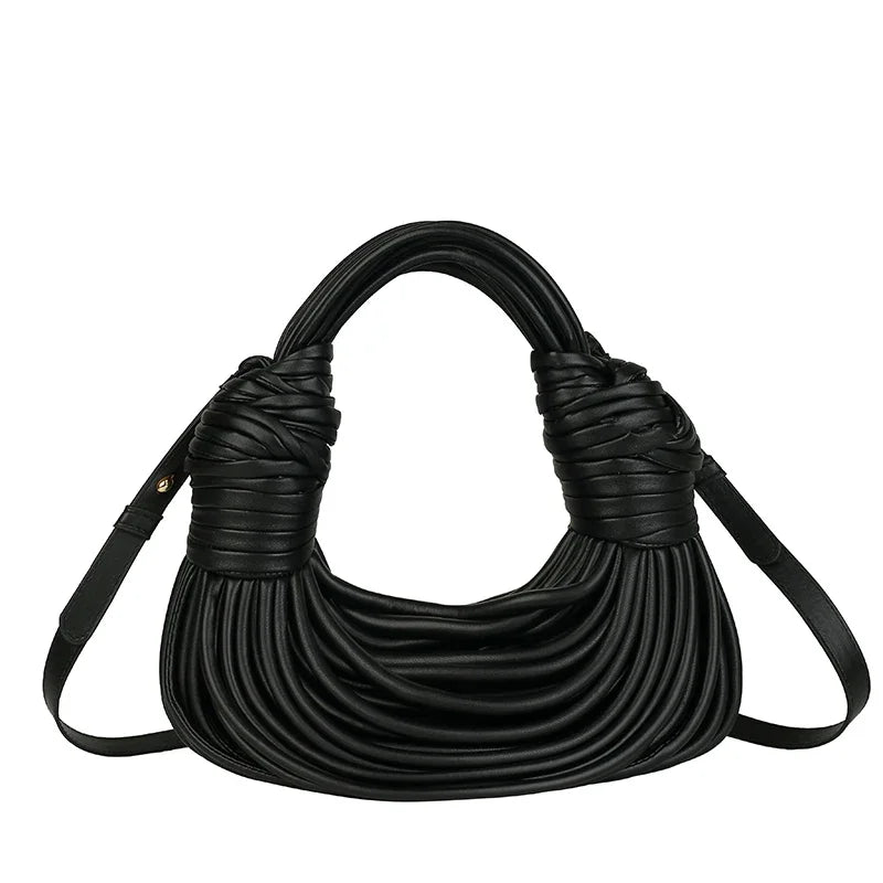 Luxury Evening Bags Purses for Women Golden Noodle Knot Design Dinner Wedding Party Clutch Bag 2024 High Quality Handbags Trendy