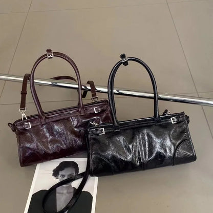Luxury Fashion Black Handbags Minority 2024 New Underarm Shoulder Bags Large Capacity Commuter All-match Elegant Purses Bolsa