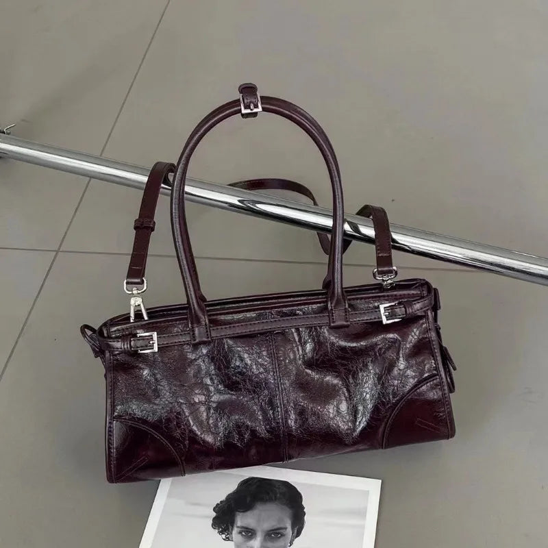 Luxury Fashion Black Handbags Minority 2024 New Underarm Shoulder Bags Large Capacity Commuter All-match Elegant Purses Bolsa